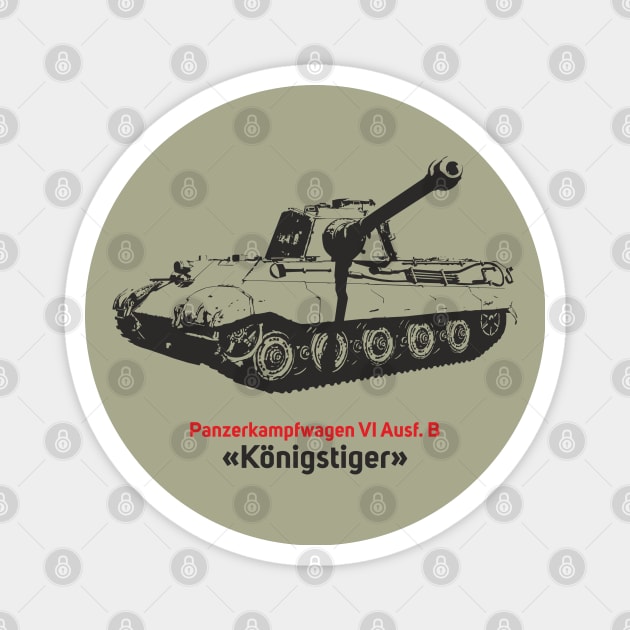 German World War II Konigstiger tank Magnet by FAawRay